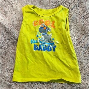 Garanimals Lime Green 'Cool Like Daddy' Kids Tank Top